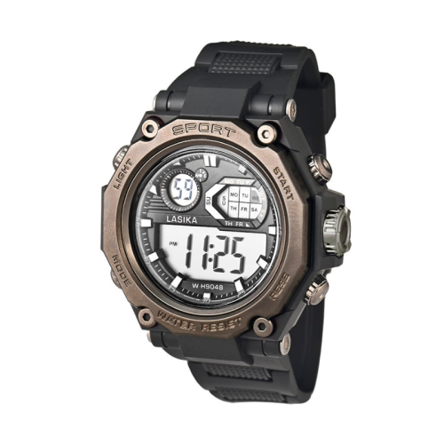 Ψηφιακό ρολόι χειρός - LS9048 - Lasika - 817339 - Black/Bronze
