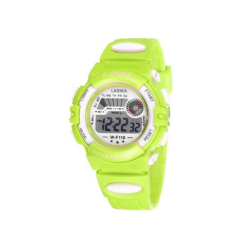 Παιδικό ψηφιακό ρολόι χειρός - WF118 - Lasika - 115145 - Yellow/Green Fluo