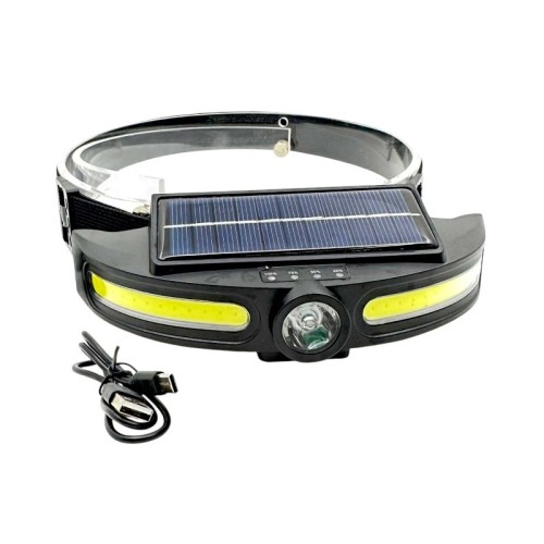 Ηλιακός φακός κεφαλής LED με πάνελ - JS921 - 279306 Ηλιακός φακός κεφαλής LED με πάνελ - JS921 - 279306