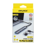 Αντάπτορας USB Hub με 4 θύρες - CL-150T - USB Type-C - AWEI - 888056