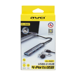 Αντάπτορας USB Hub με 4 θύρες - CL-150T - USB Type-C - AWEI - 888056 Αντάπτορας USB Hub με 4 θύρες - CL-150T - USB Type-C - AWEI - 888056