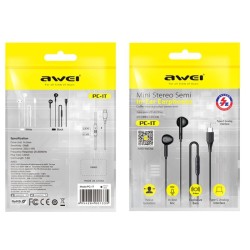 Ενσύρματα ακουστικά - PC-1T - Type-C - AWEI - 889077 Ενσύρματα ακουστικά - PC-1T - Type-C - AWEI - 889077