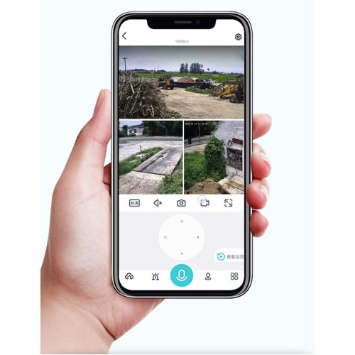 Κάμερα ασφαλείας IP - Triple - WiFi - V380 - 008005 Κάμερα ασφαλείας IP - Triple - WiFi - V380 - 008005