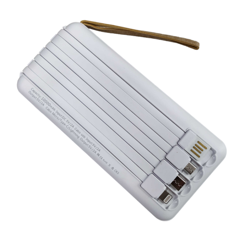 Powerbank με ηλιακό πάνελ - 4in1 - 10.000mah - Y179 - 810385 - White Powerbank με ηλιακό πάνελ - 4in1 - 10.000mah - Y179 - 810385 - White