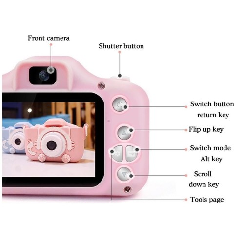 Παιδική ψηφιακή κάμερα - X200 - Cat - 884461 - Pink Παιδική ψηφιακή κάμερα - X200 - Cat - 884461 - Pink