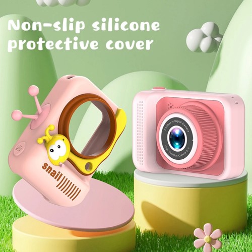 Παιδική ψηφιακή κάμερα - Q2 - Snail - 810651 - Pink Παιδική ψηφιακή κάμερα - Q2 - Snail - 810651 - Pink