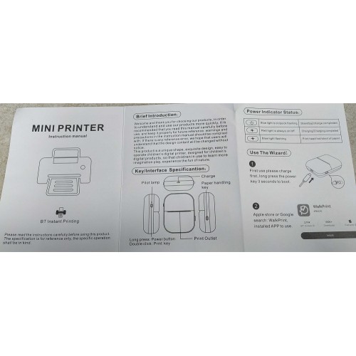 Παιδικός mini εκτυπωτής - D7 - 810699 - Blue Παιδικός mini εκτυπωτής - D7 - 810699 - Blue
