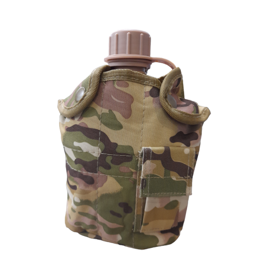 Στρατιωτική καραβάνα με παγούρι - 920007 - Brown