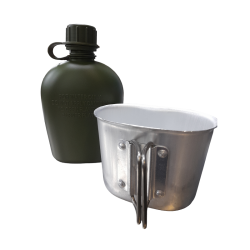 Στρατιωτική καραβάνα με παγούρι - 920007 - Green Στρατιωτική καραβάνα με παγούρι - 920007 - Green