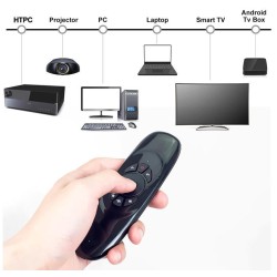 Ασύρματο mini πληκτρολόγιο & Air mouse - C-120 - 881339