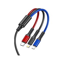 Καλώδιο φόρτισης & data 3in1 - Fast Charge - CL-971 - 1.2m - AWEI - 022170 Καλώδιο φόρτισης & data 3in1 - Fast Charge - CL-971 - 1.2m - AWEI - 022170