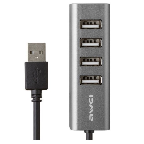 Αντάπτορας USB 2.0 Hub με 4 θύρες - CL-122 - AWEI - 085434 Αντάπτορας USB 2.0 Hub με 4 θύρες - CL-122 - AWEI - 085434
