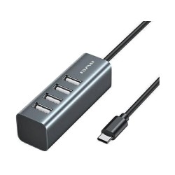Αντάπτορας USB 2.0 Hub με 4 θύρες - Type-C - CL-122T - AWEI - 888070 Αντάπτορας USB 2.0 Hub με 4 θύρες - Type-C - CL-122T - AWEI - 888070