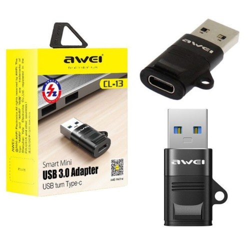 Αντάπτορας USB-A σε Type-C - CL-13 - AWEI - 888094 Αντάπτορας USB-A σε Type-C - CL-13 - AWEI - 888094