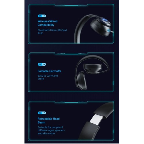 Ασύρματα ακουστικά - Headphones - A200BL - AWEI - 002615 Ασύρματα ακουστικά - Headphones - A200BL - AWEI - 002615
