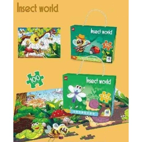 Παιδικό puzzle 100 κομματιών - Insect World - 61004 - 310442 Παιδικό puzzle 100 κομματιών - Insect World - 61004 - 310442