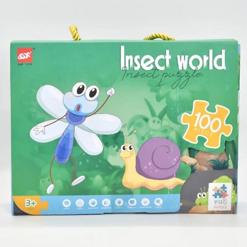 Παιδικό puzzle 100 κομματιών - Insect World - 61004 - 310442 Παιδικό puzzle 100 κομματιών - Insect World - 61004 - 310442