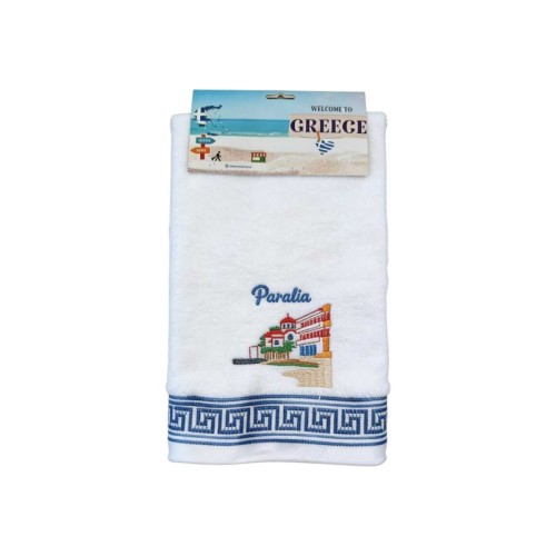 Πετσέτα Souvenir με κέντημα - Σετ 12pcs - Paralia - 416334