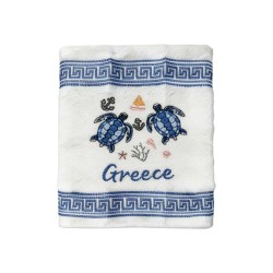 Πετσέτα ποτηρόπανο Souvenir με κέντημα - Σετ 12pcs - Greece - 416433
