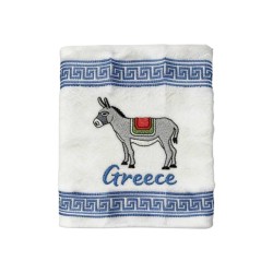 Πετσέτα ποτηρόπανο Souvenir με κέντημα - Σετ 12pcs - Greece - 416464