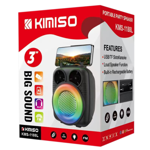Ασύρματο ηχείο Bluetooth - 3'' - KMS-1188L - 885314 Ασύρματο ηχείο Bluetooth - 3'' - KMS-1188L - 885314