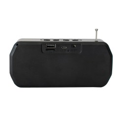 Ασύρματο ηχείο Bluetooth με φακό LED – KMS-05A – 885864 - Black Ασύρματο ηχείο Bluetooth με φακό LED – KMS-05A – 885864 - Black