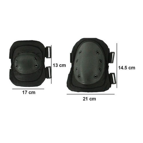 Σετ επιγονατίδες & επιαγκωνίδες - Tactical - 4pcs - 920075 - Black