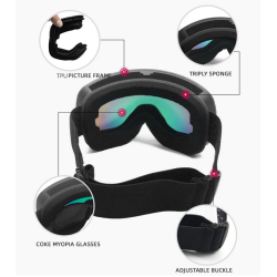 Μάσκα Σκι - HX037 - 920679 - Black/Black Μάσκα Σκι - HX037 - 920679 - Black/Black