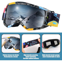 Παιδική μάσκα Σκι - HX040 - 920686 - Black Παιδική μάσκα Σκι - HX040 - 920686 - Black