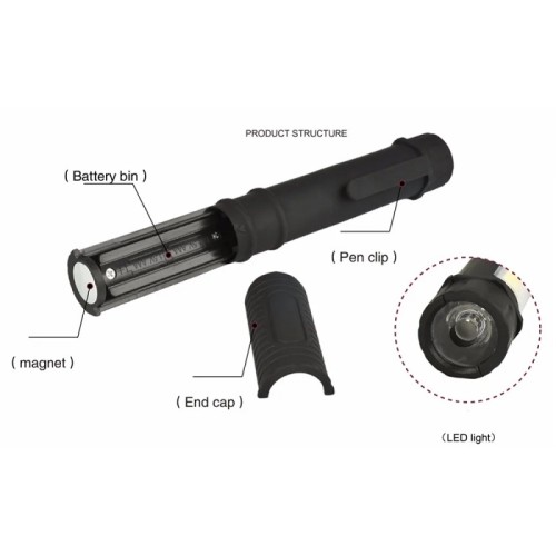 Φακός μπαταρίας LED Mini - Ράβδος - 909A - 219095 - Red Φακός μπαταρίας LED Mini - Ράβδος - 909A - 219095 - Red