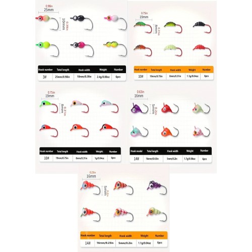 Σετ δολώματα βαρίδια σε θήκη - 30pcs - 831829 Σετ δολώματα βαρίδια σε θήκη - 30pcs - 831829