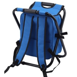 Πτυσσόμενο σκαμπό και σακίδιο camping - 1344 - 170105 - Black