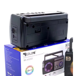 Επαναφορτιζόμενο ραδιόφωνο - LED - RX-M77D - 180185 - Black