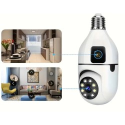 Κάμερα ασφαλείας IP - Dual - Lamp E27 - 080021 Κάμερα ασφαλείας IP - Dual - Lamp E27 - 080021