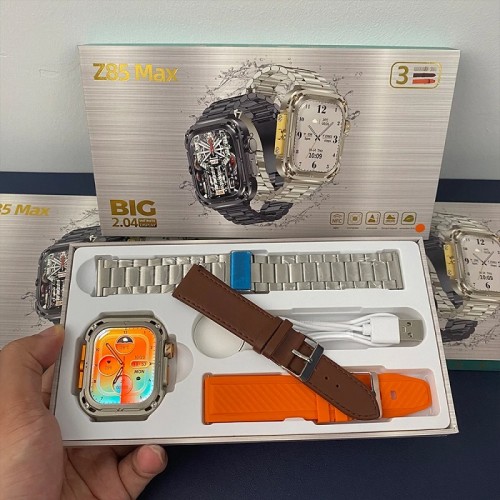 Σετ Smartwatch με 3 λουράκια - Z85 MAX - 065097 - Orange Σετ Smartwatch με 3 λουράκια - Z85 MAX - 065097 - Orange