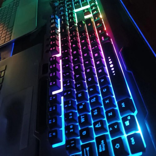 Ενσύρματο πληκτρολόγιο Gaming - LED RGB - WB590 - Weibo - 655907 Ενσύρματο πληκτρολόγιο Gaming - LED RGB - WB590 - Weibo - 655907