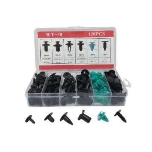 Σετ συνδετήρες αυτοκινήτου 6 τύπων - 120pcs - CD172702 - 727027 Σετ συνδετήρες αυτοκινήτου 6 τύπων - 120pcs - CD172702 - 727027