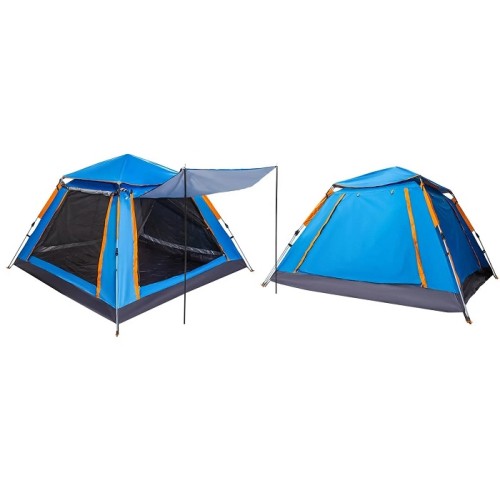Σκηνή Camping 4 ατόμων με σκίαστρα - YB3021 - 2.4x2.4m - 960019 - Blue Σκηνή Camping 4 ατόμων με σκίαστρα - YB3021 - 2.4x2.4m - 960019 - Blue