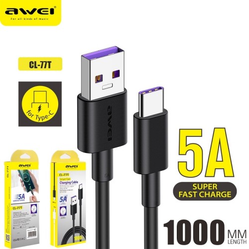 Καλώδιο φόρτισης & data - Type-C - Fast Charge - CL-77T - AWEI - 010412 Καλώδιο φόρτισης & data - Type-C - Fast Charge - CL-77T - AWEI - 010412