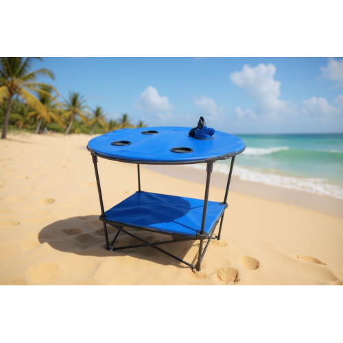 Πτυσσόμενο τραπέζι camping υφασμάτινο - 2031 - 170150 - Blue