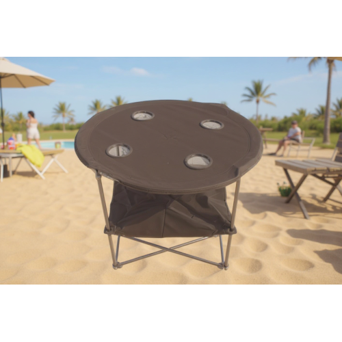 Πτυσσόμενο τραπέζι camping υφασμάτινο - 2031 - 170150 - Black