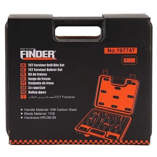 Σετ φρέζες ξύλου για ρούτερ - 12pcs - Φ6mm - Finder - 197747