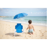 Παιδική πτυσσόμενη καρέκλα camping με ομπρέλα - 1047 - 241712 - Blue