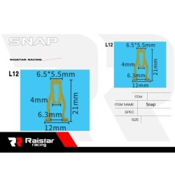 Σετ συνδετήρες αυτοκινήτου - 10pcs - R-F16101-27 - 180874