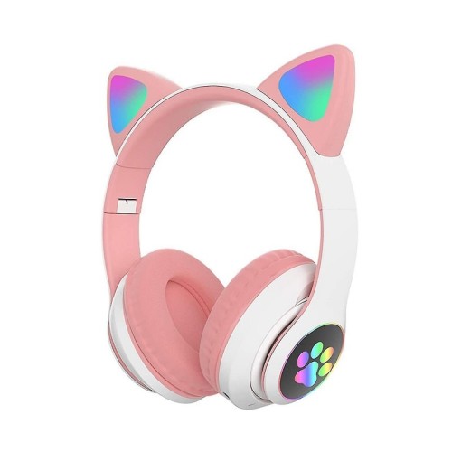 Ασύρματα ακουστικά - Cat Headphones - ST23M - 323230 - White/Pink Ασύρματα ακουστικά - Cat Headphones - ST23M - 323230 - White/Pink