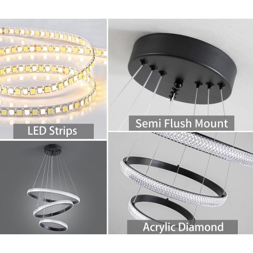 Φωτιστικό οροφής τραπεζαρίας LED - 2196 - 431019 Φωτιστικό οροφής τραπεζαρίας LED - 2196 - 431019