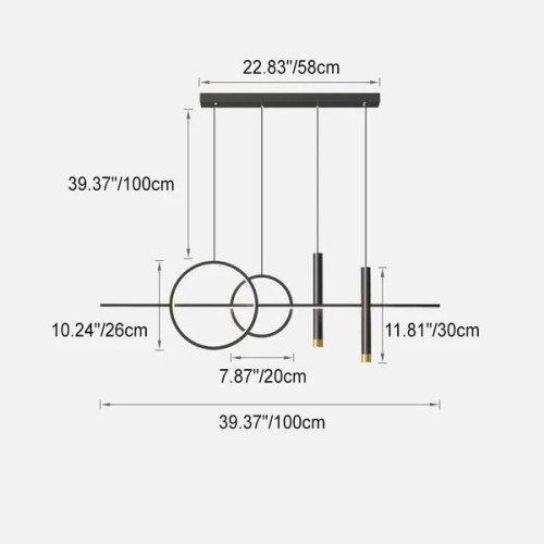 Φωτιστικό οροφής τραπεζαρίας LED - 2199 - 431040 Φωτιστικό οροφής τραπεζαρίας LED - 2199 - 431040