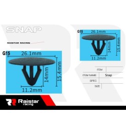 Σετ συνδετήρες αυτοκινήτου - 10pcs - R-F16101-09 - 180869