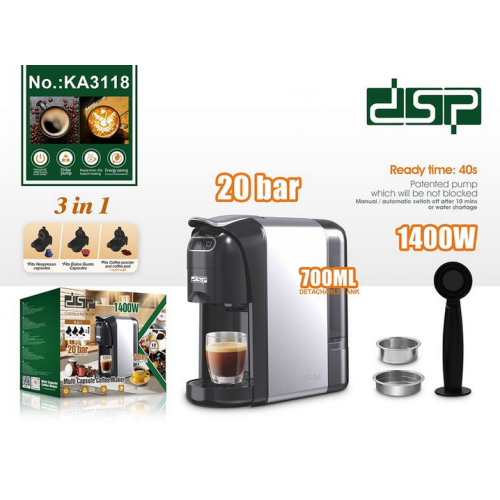 Μηχανή Espresso για κάψουλες - KA3118 - DSP - 616638 Μηχανή Espresso για κάψουλες - KA3118 - DSP - 616638