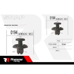 Σετ συνδετήρες αυτοκινήτου - 10pcs - R-F16101-01 - 180848